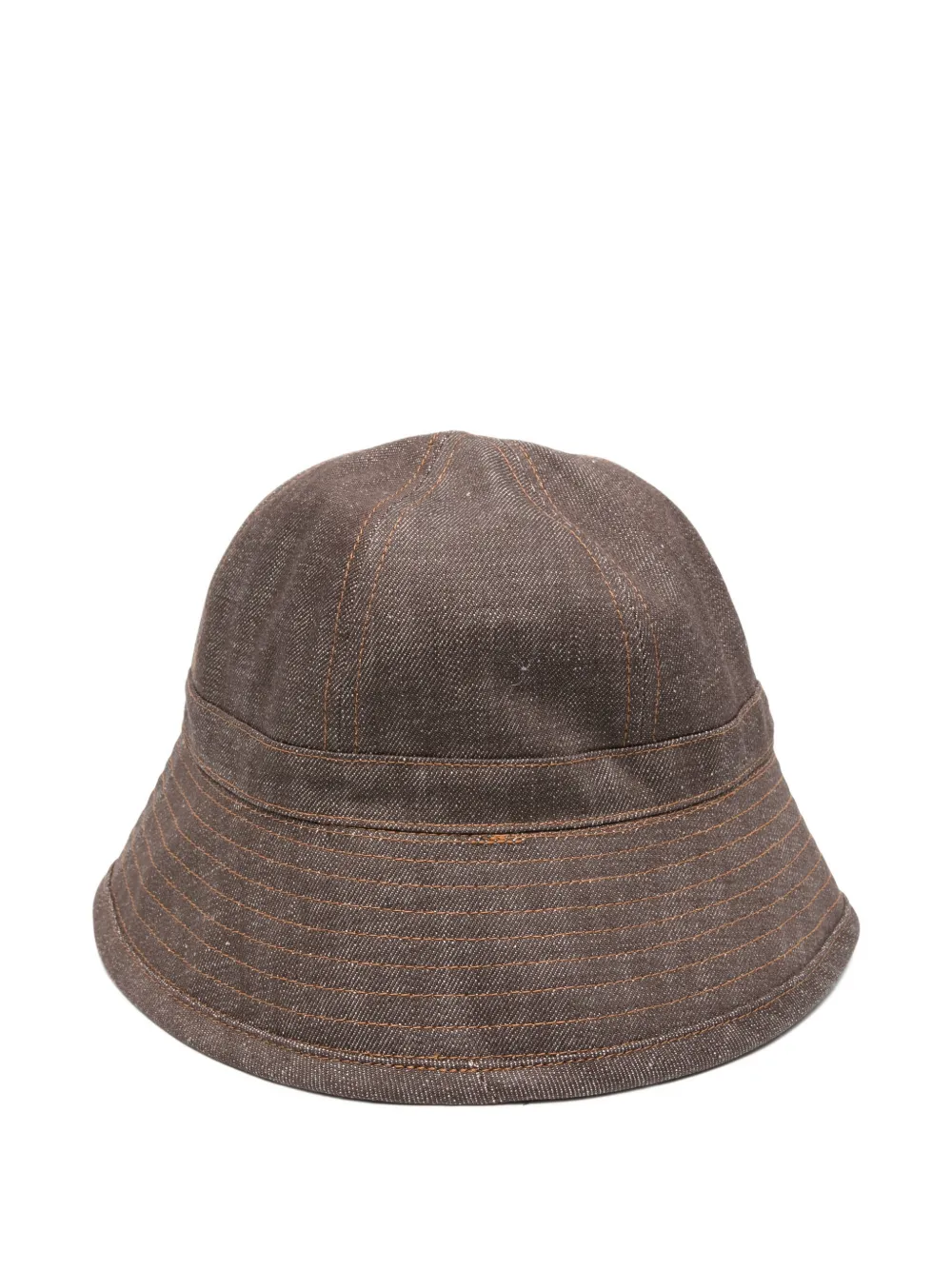 A.P.C. Le Bob vissershoed met geborduurd logo Bruin