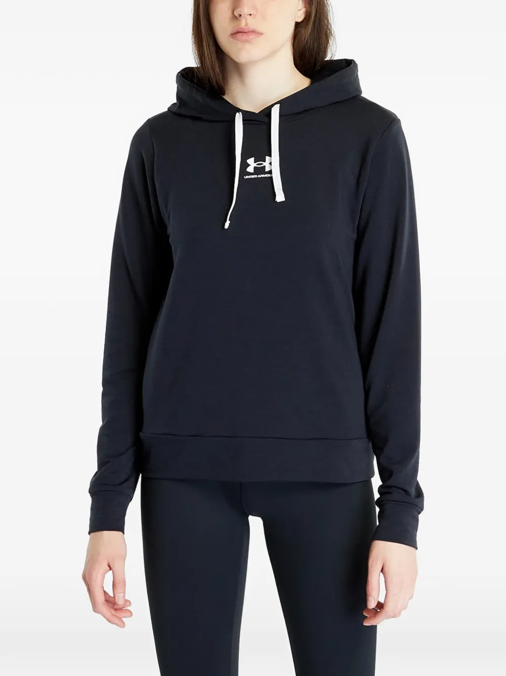 Under Armour logo-print drawstring hoodie - Nero