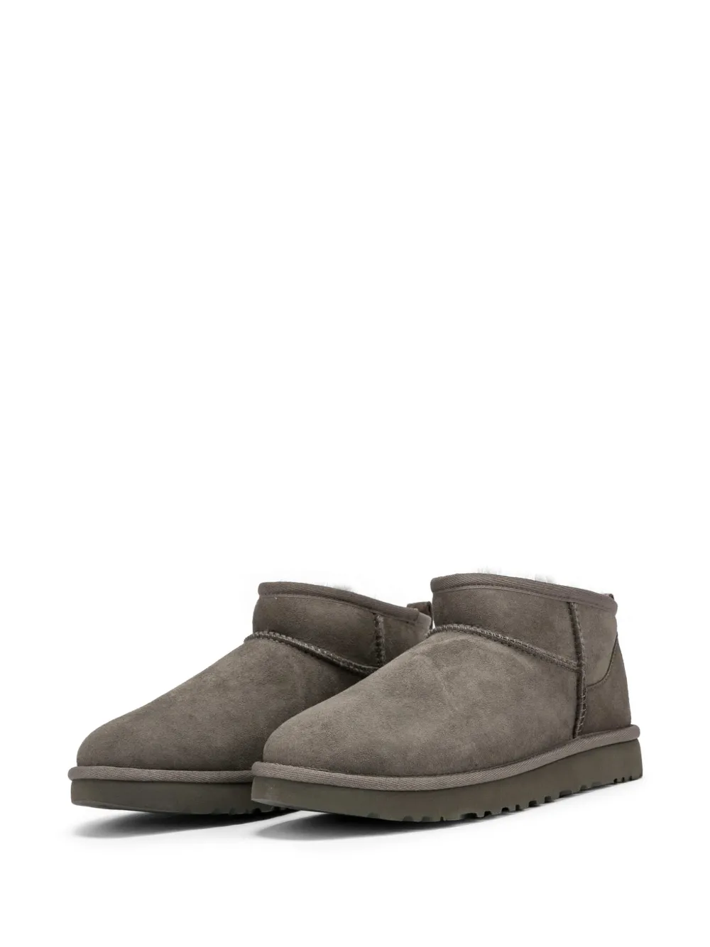 UGG Classic Ultra Mini suède enkellaarzen Grijs
