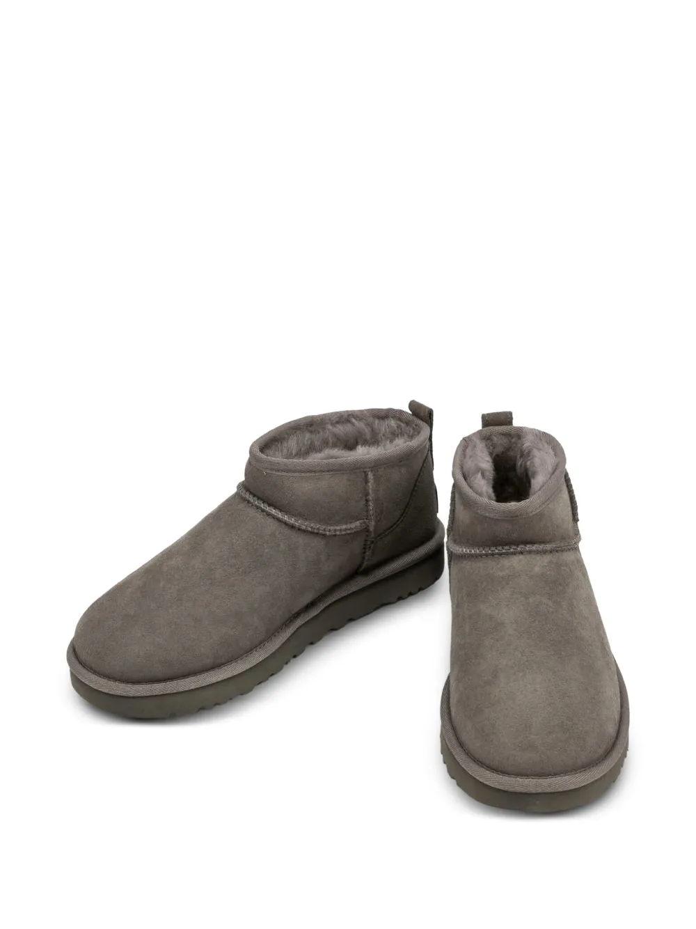 UGG Classic Ultra Mini suède enkellaarzen Grijs