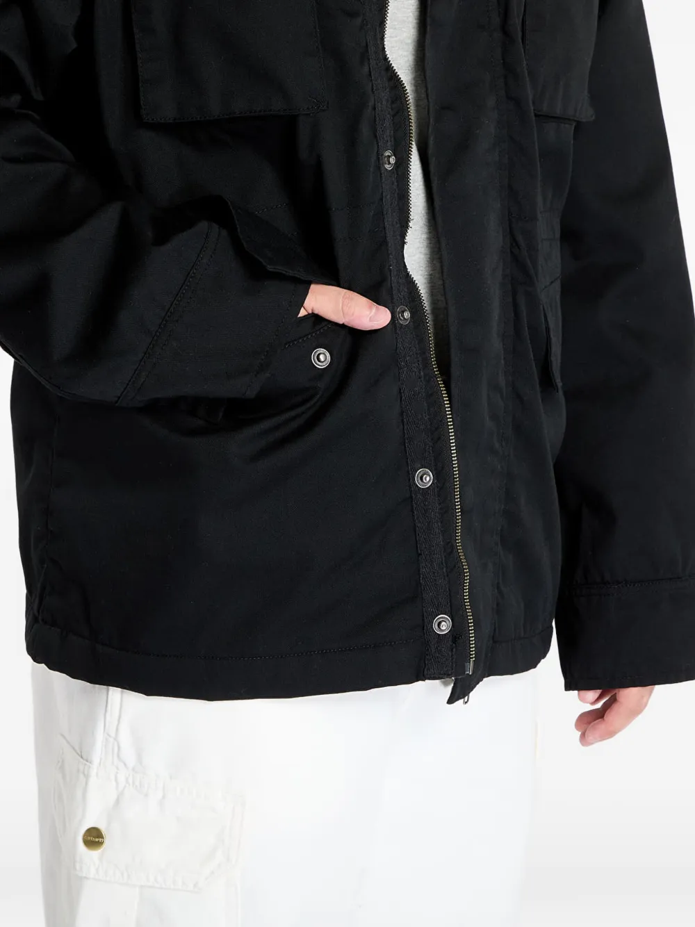 Urban Classics Jack met capuchon Zwart