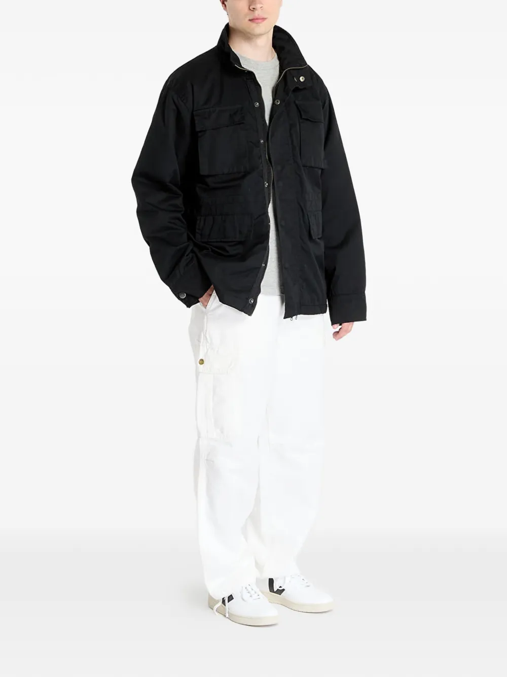 Urban Classics Jack met capuchon Zwart