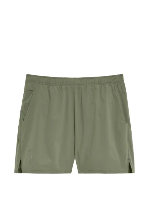 On  logo-print drawstring shorts