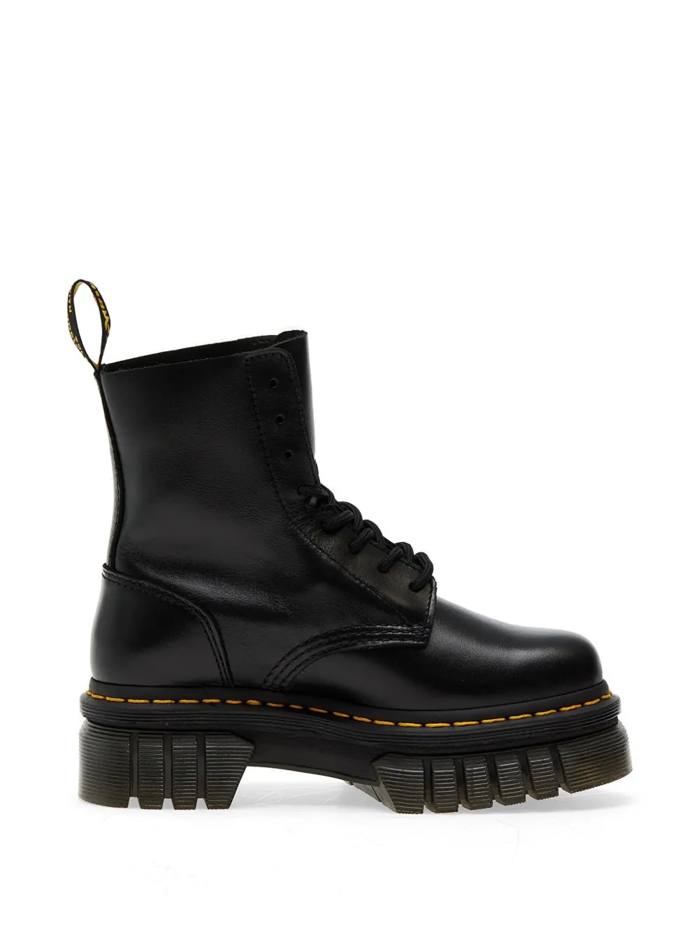 Dr. Martens Contrast-stitching Platform Boots In Black