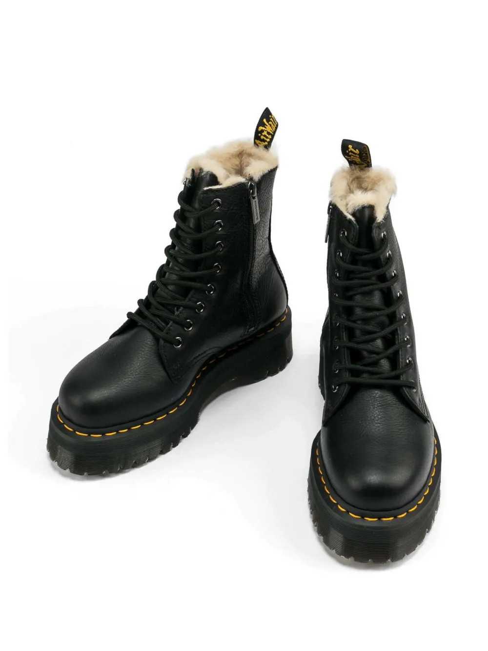 Dr Martens lace-up platform boots Zwart