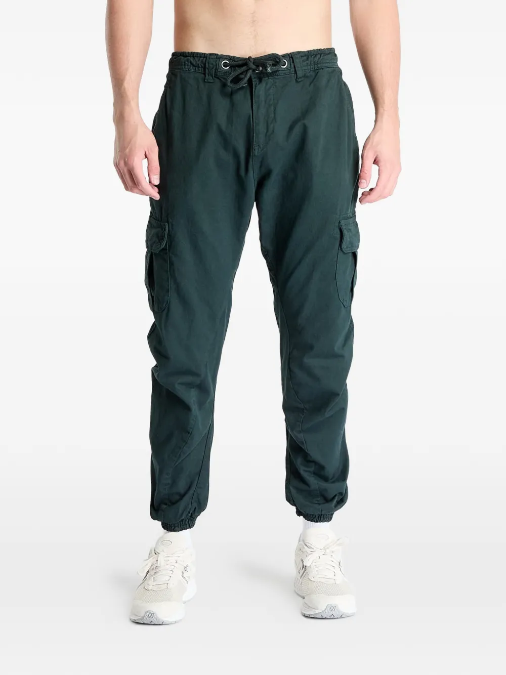 Urban Classics Drawstring Cargo Pants In Multi