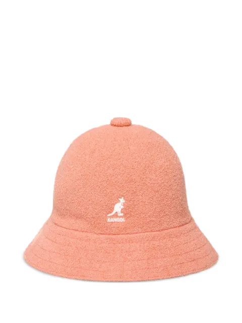 Kangol logo-embroidered textured bucket hat