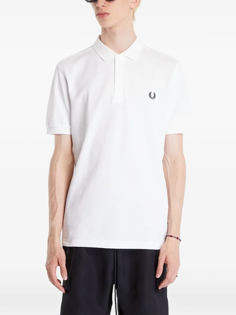 Fred Perry Polo con logo - Bianco