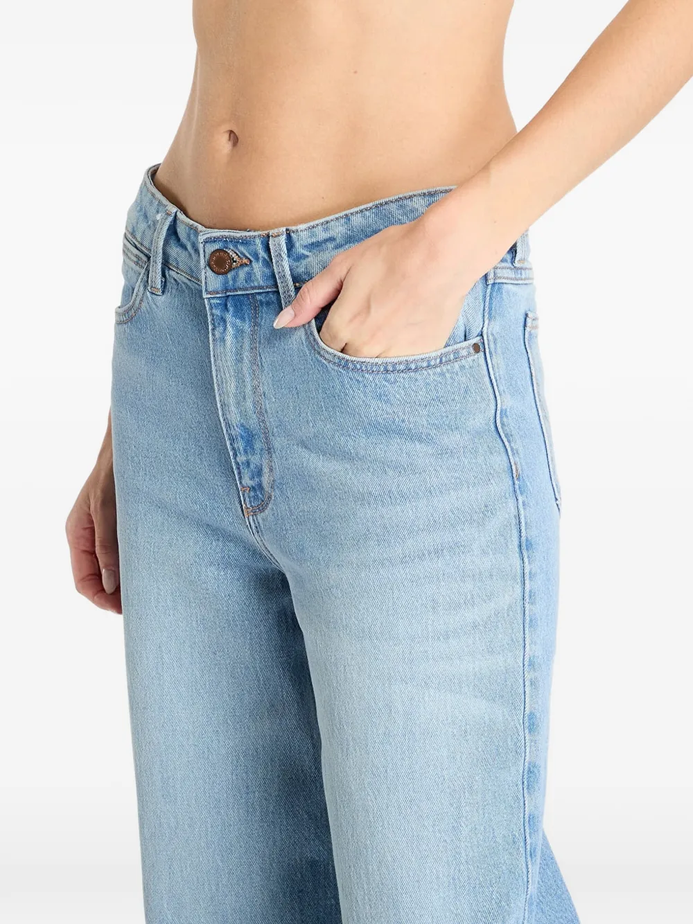 Wrangler Light-wash Jeans In Multi