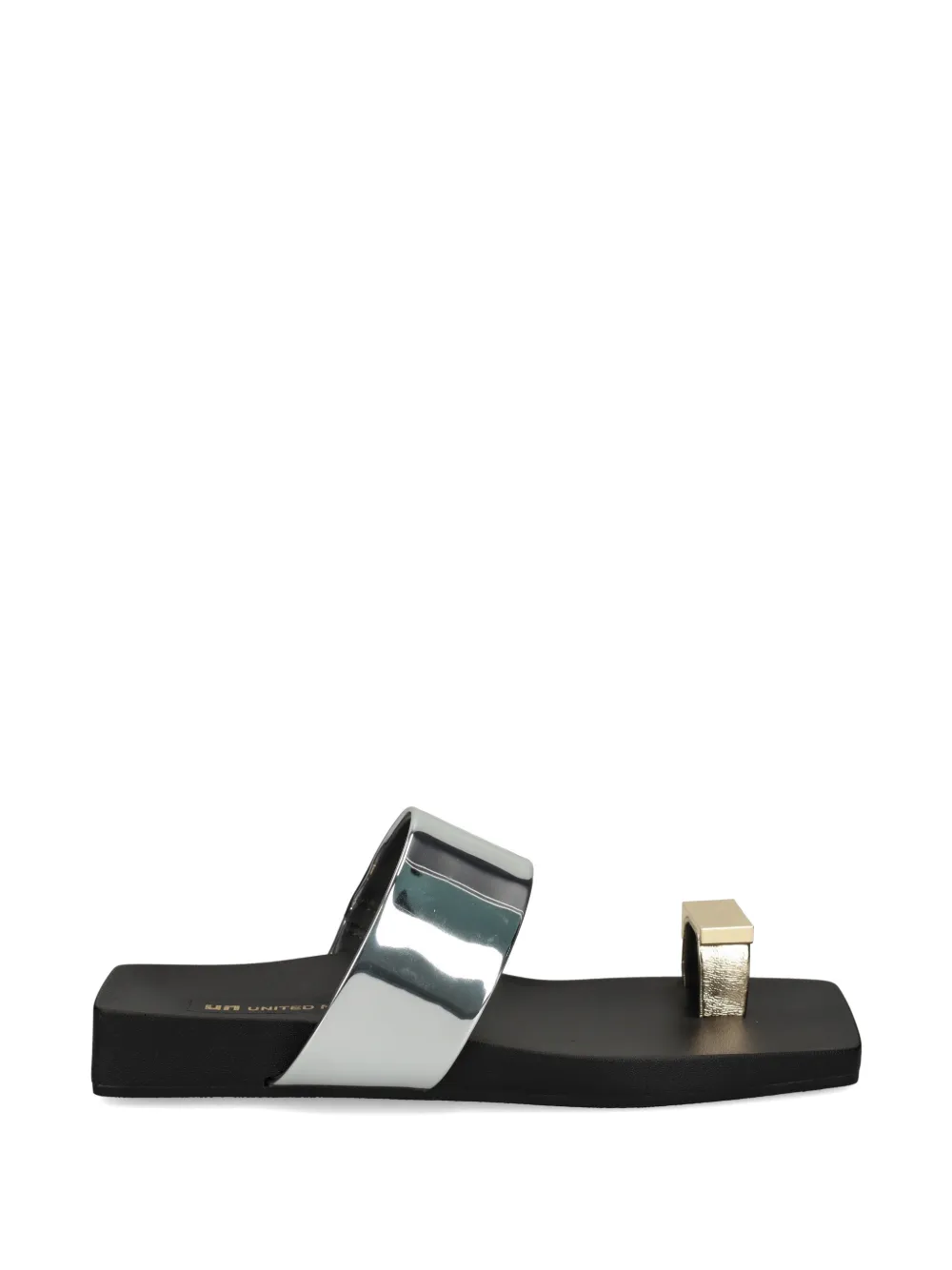 United Nude Loop Toe Lo metallic toe-loop sandals - Argento