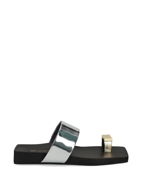 United Nude Loop Toe Lo metallic toe-loop sandals