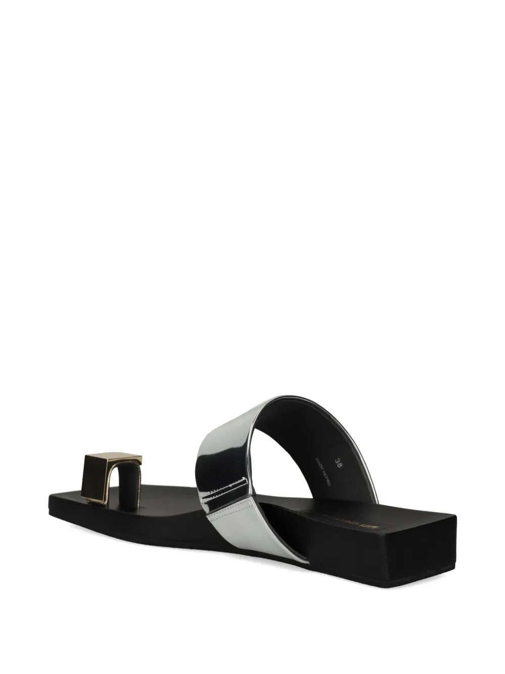 United Nude Loop Toe Lo sandalen met metallic neus Zilver