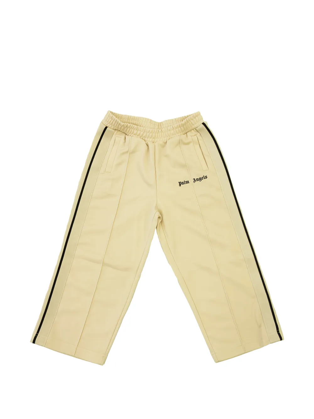 Palm Angels Kids side-stripe logo-print track pants - Toni neutri
