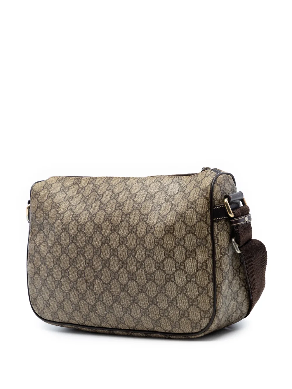 Gucci Pre-Owned 2016-2025 GG Supreme Double Pocket Crossbody Bag