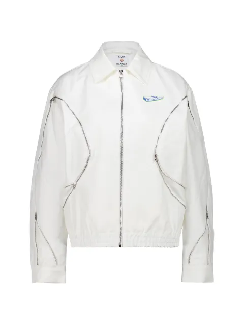 Casablanca zip-up cotton jacket