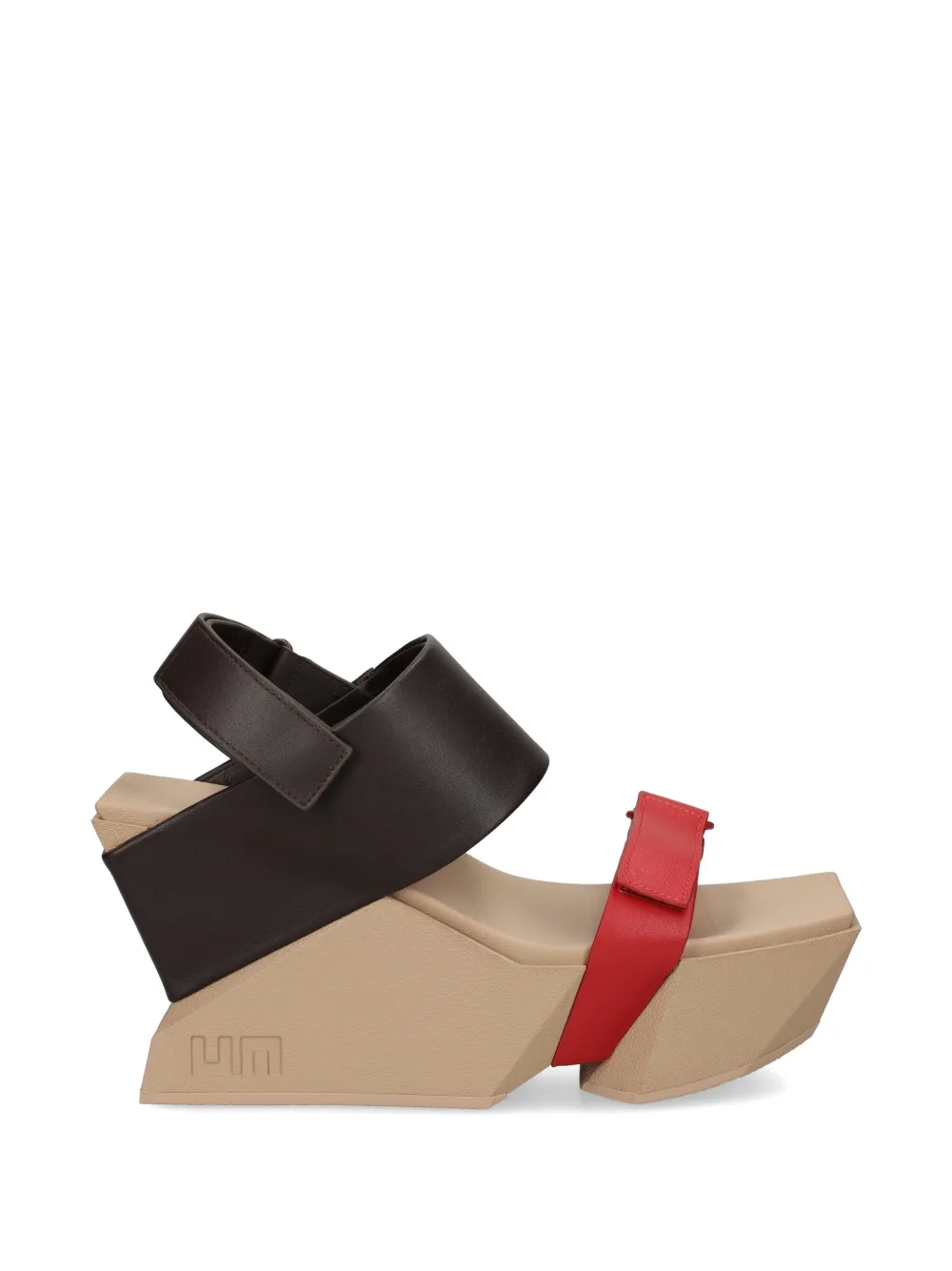 United Nude Brutt touch-strap wedge sandals - Marrone