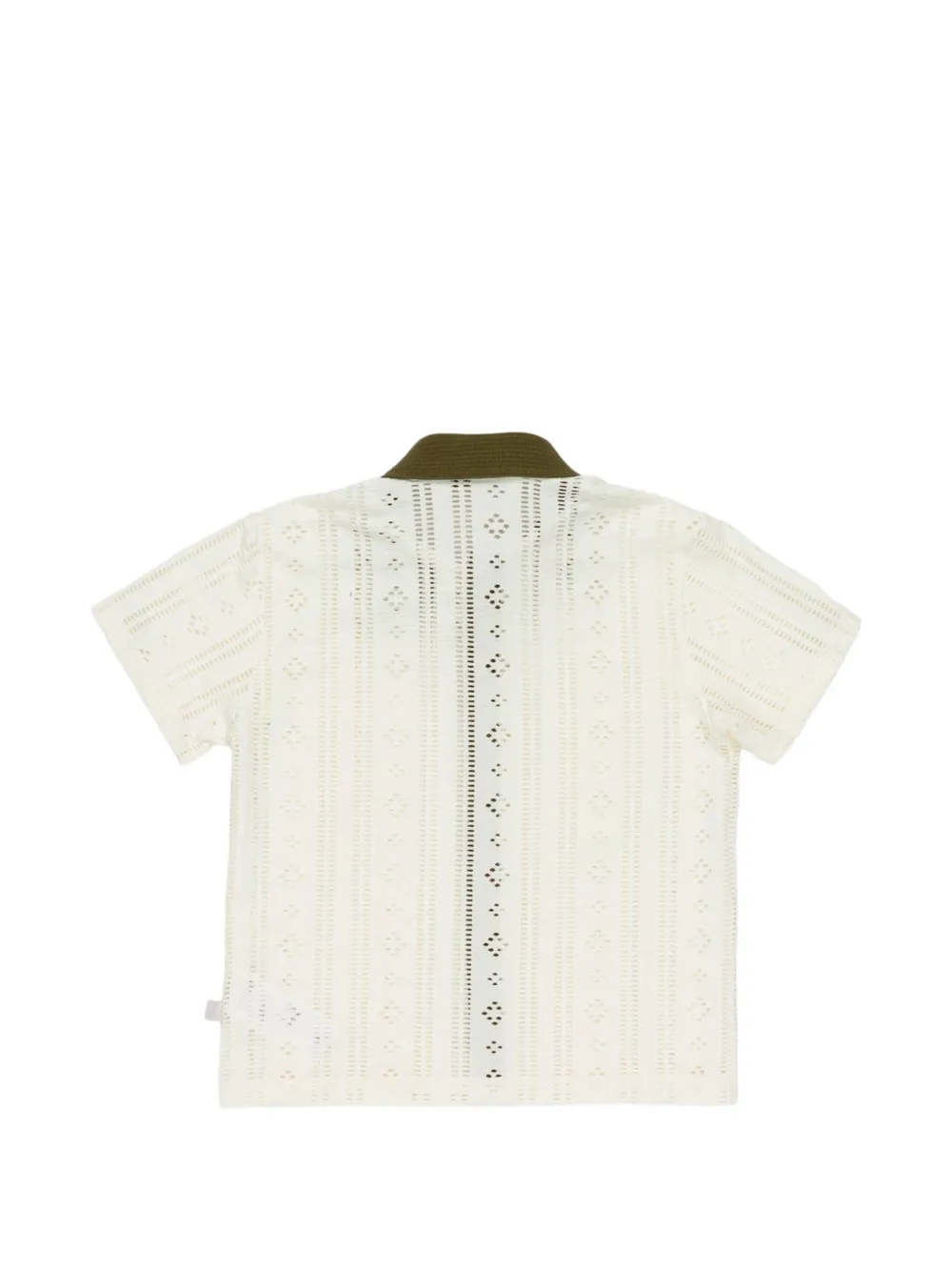 Manuel Ritz Kids Broderie anglaise shirt Beige