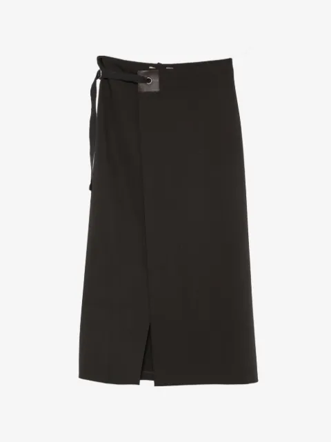 Paloma Wool Blont wrap-style front-slit midi skirt