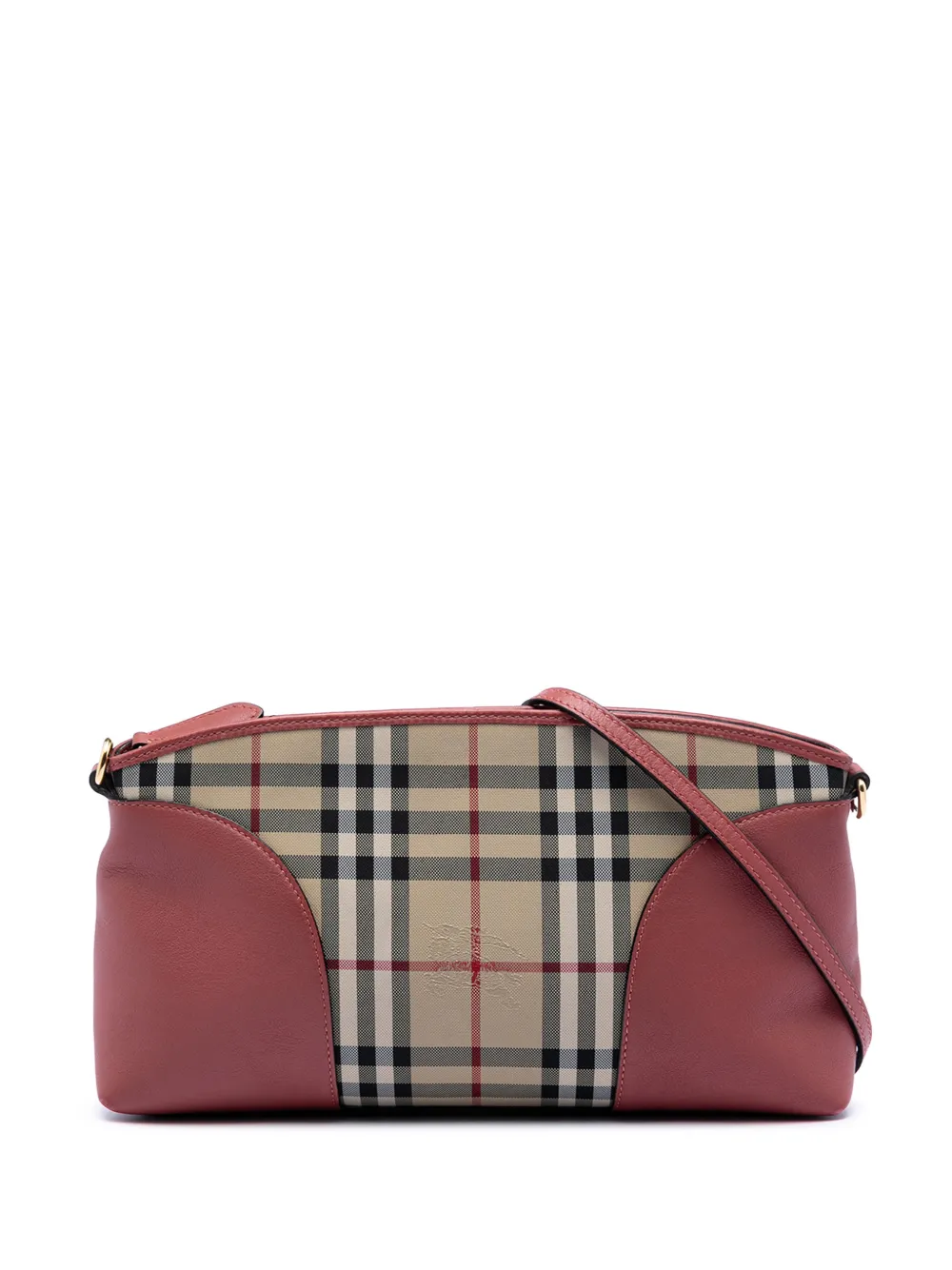 Burberry Pre-Owned 2000-2017 Haymarket Check Coated Canvas Chichester crossbody bag - Toni neutri