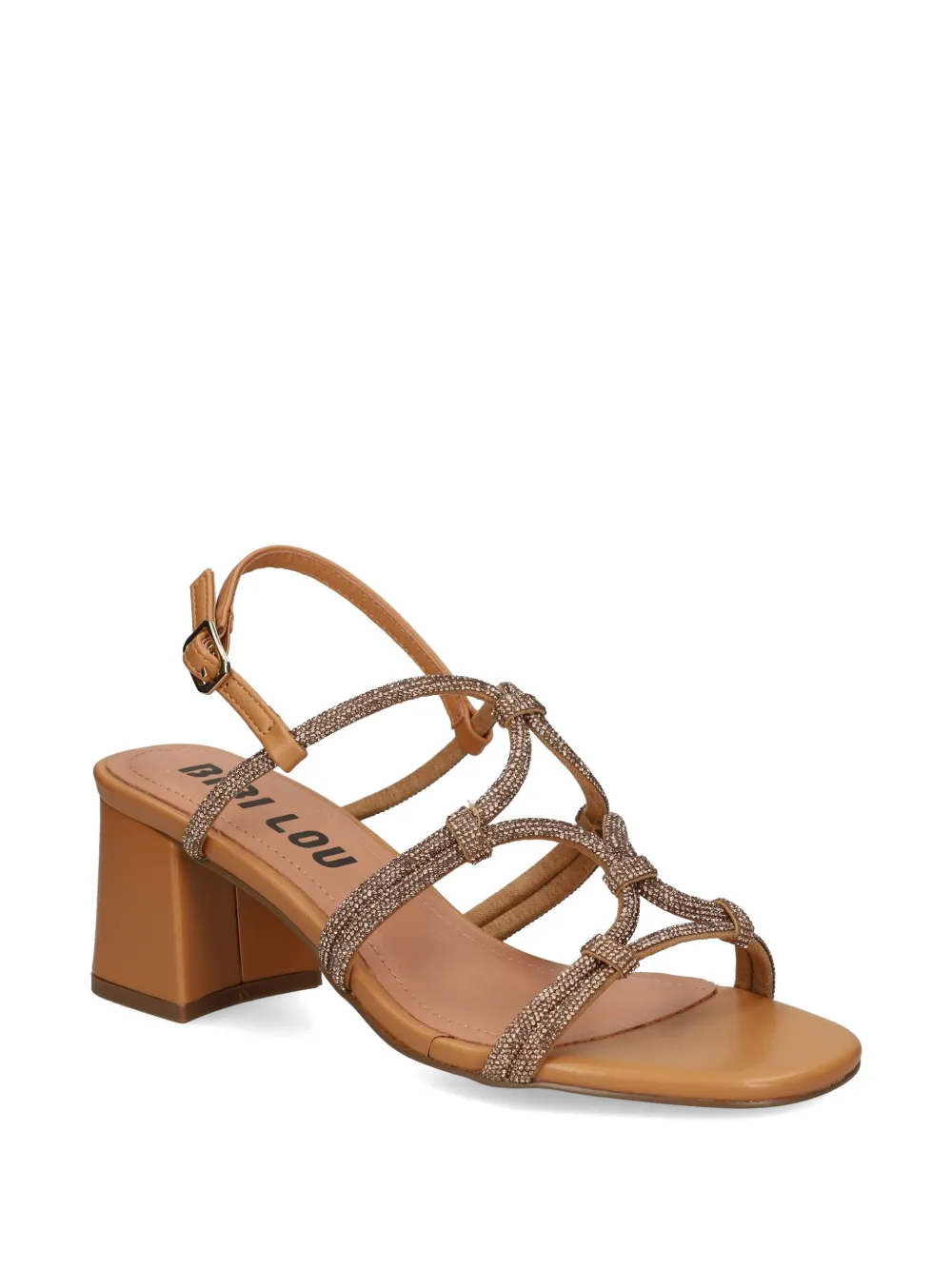 Bibi Lou Quail crystal-embellished multi-strap sandals Beige