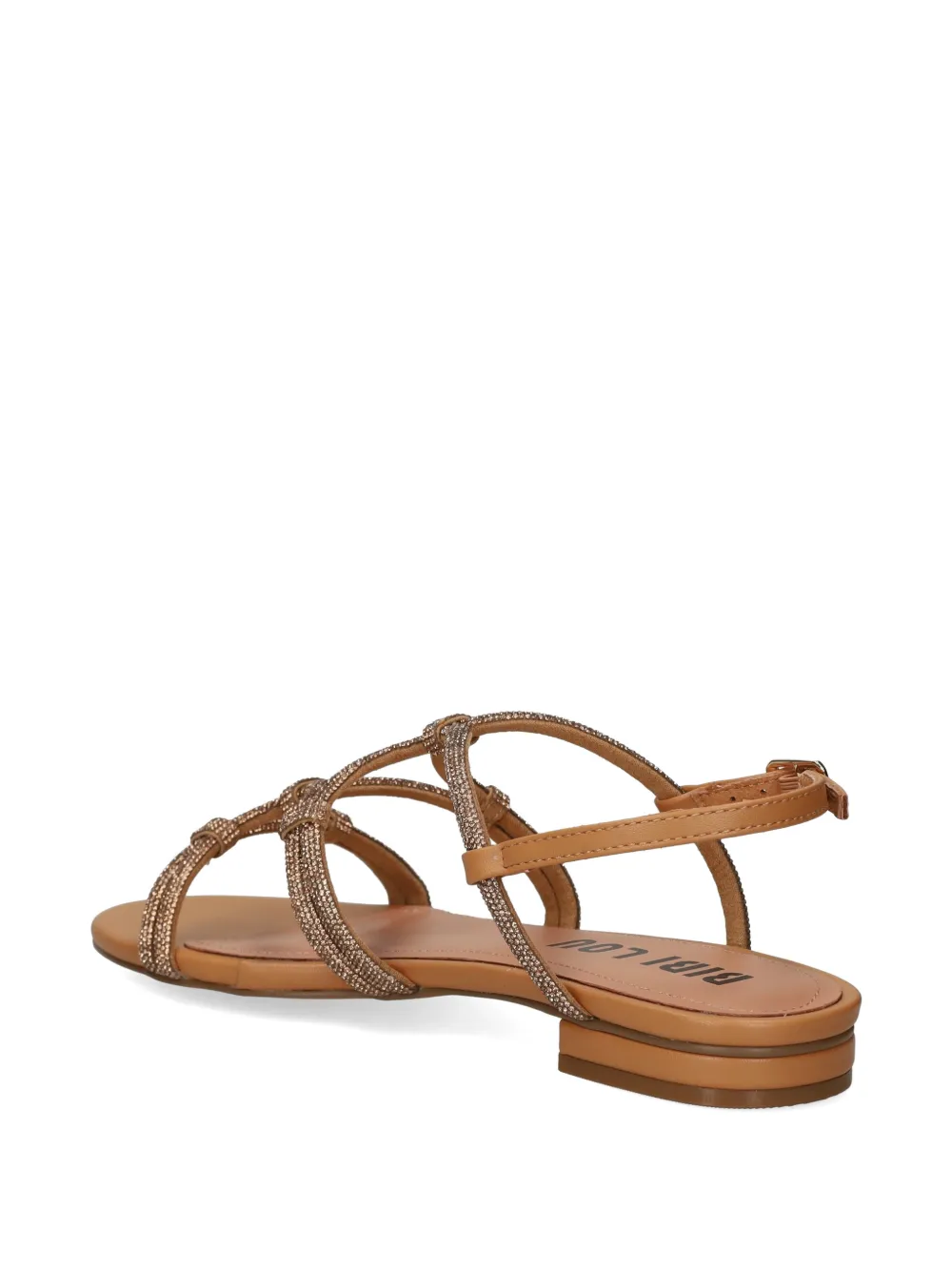 Bibi Lou Quail crystal-embellished caged sandals Beige