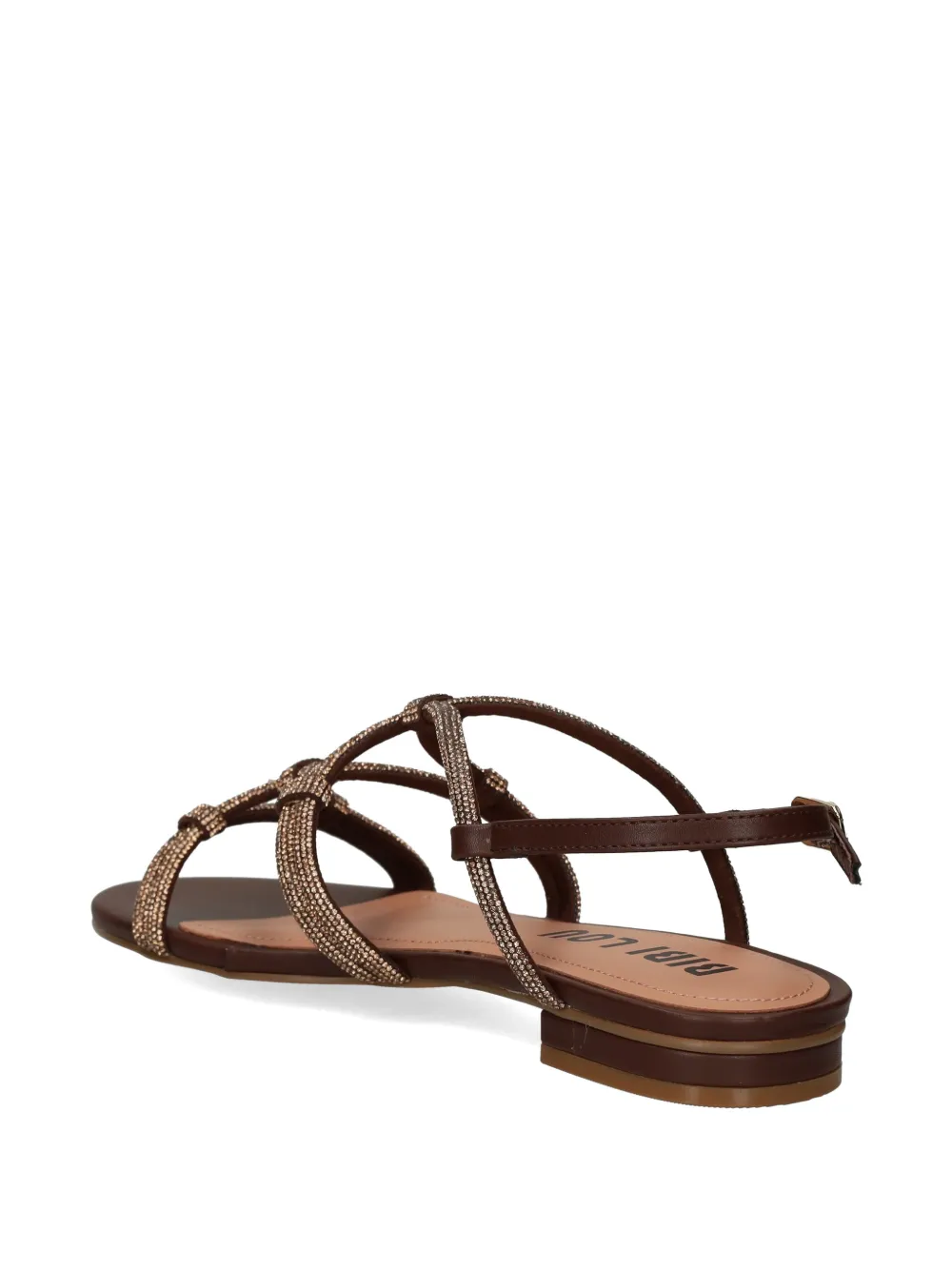 Bibi Lou Quail crystal-embellished flat sandals Bruin