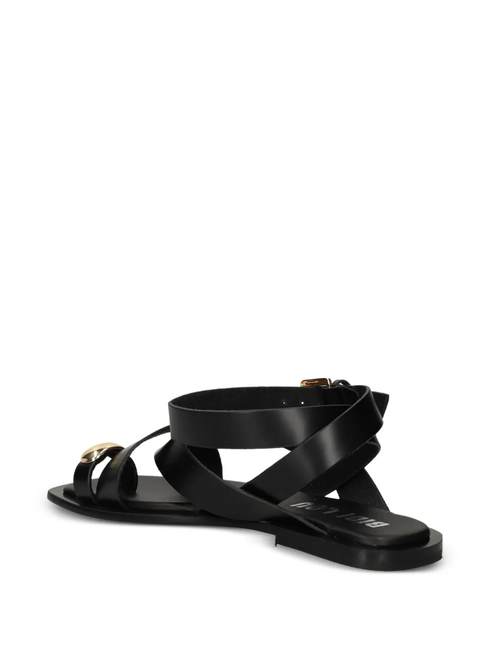Bibi Lou Vaz embellished crossover-strap sandals Zwart
