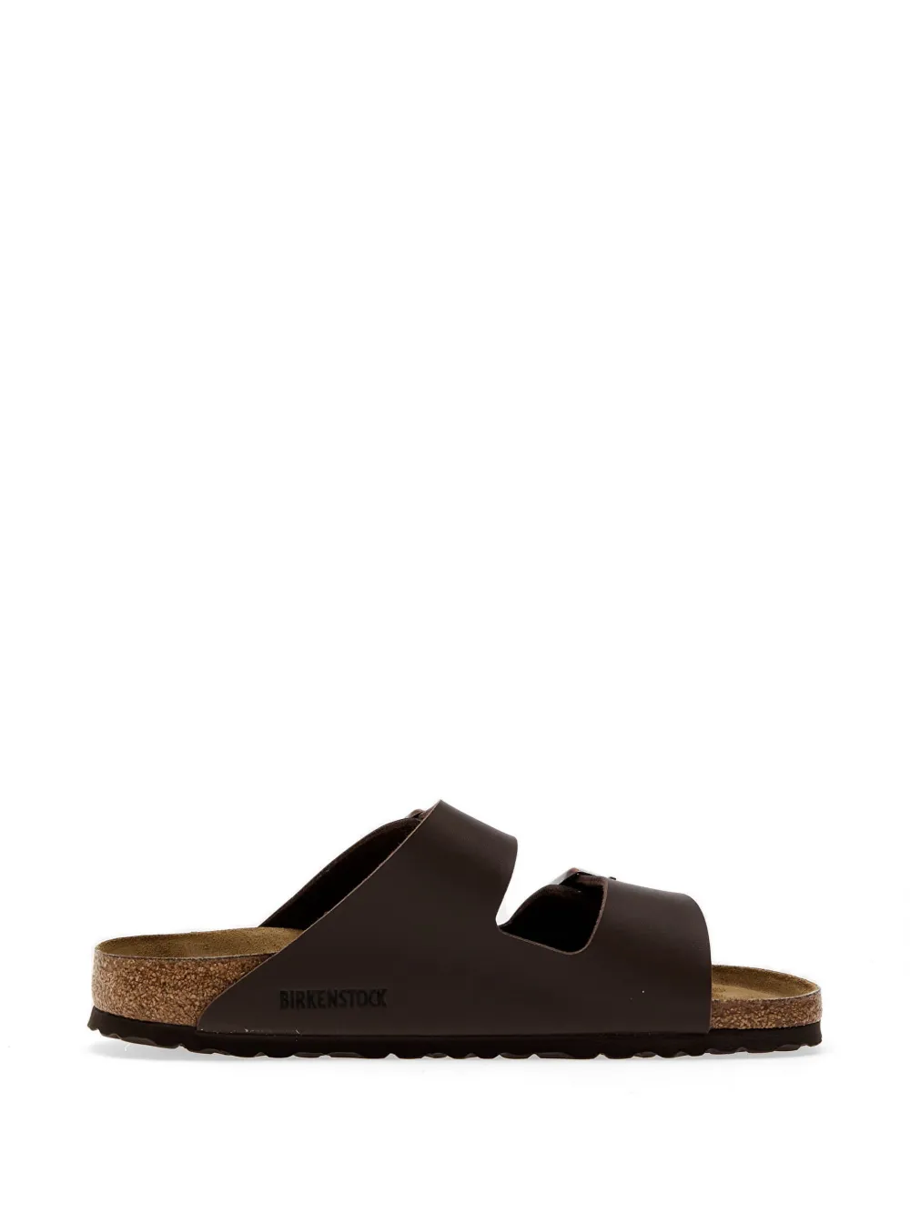 Birkenstock Arizona Birko-Flor buckle-strap slides - Braun