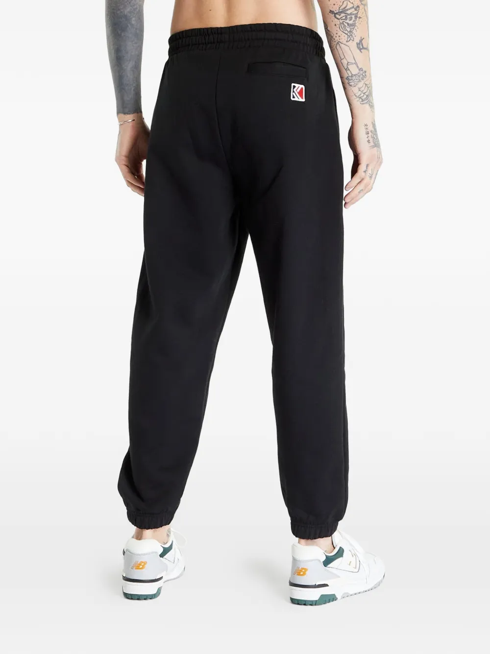 karl kani Trainingsbroek met geborduurd logo Zwart