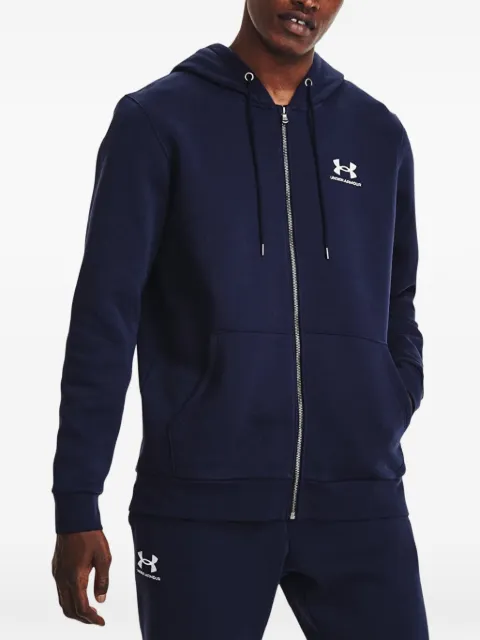 Under Armour logo-print zip-up hoodie
