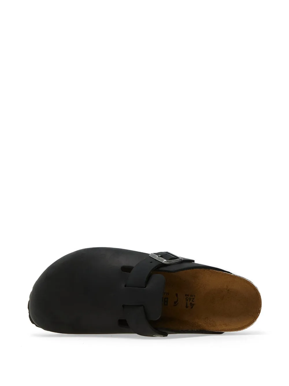 Birkenstock Boston leren muiltjes Zwart