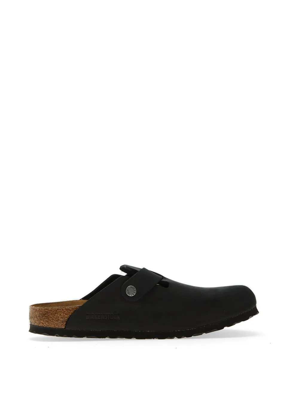 Birkenstock Boston leather flat mules - Black
