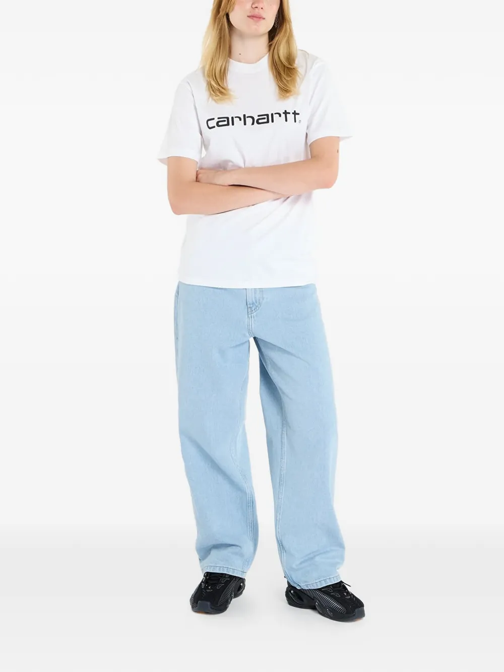 Carhartt WIP Script T-shirt Wit