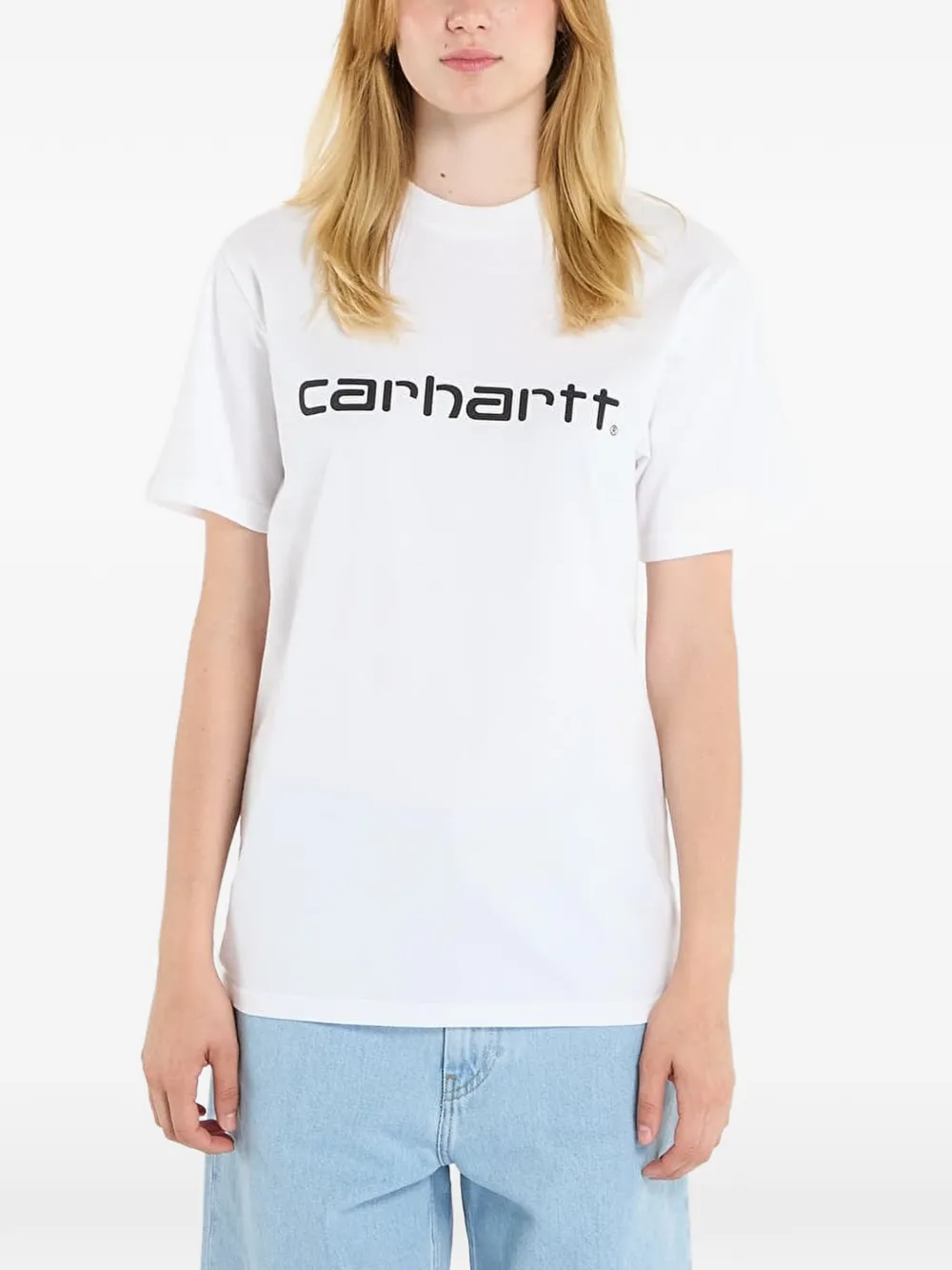 Carhartt WIP Script T-shirt Wit