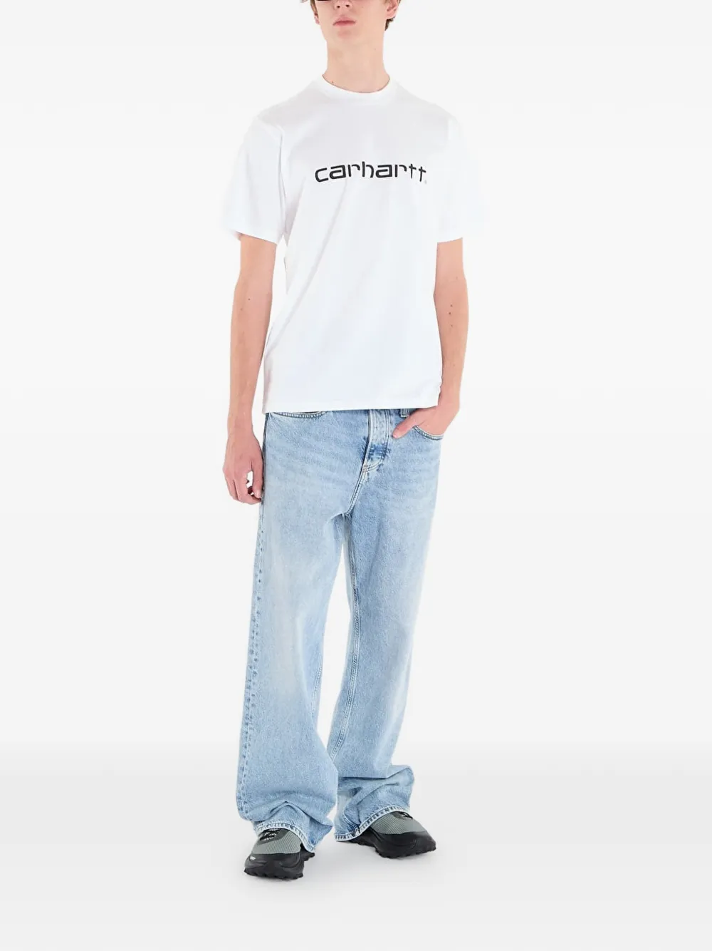 Carhartt WIP Script T-shirt Wit