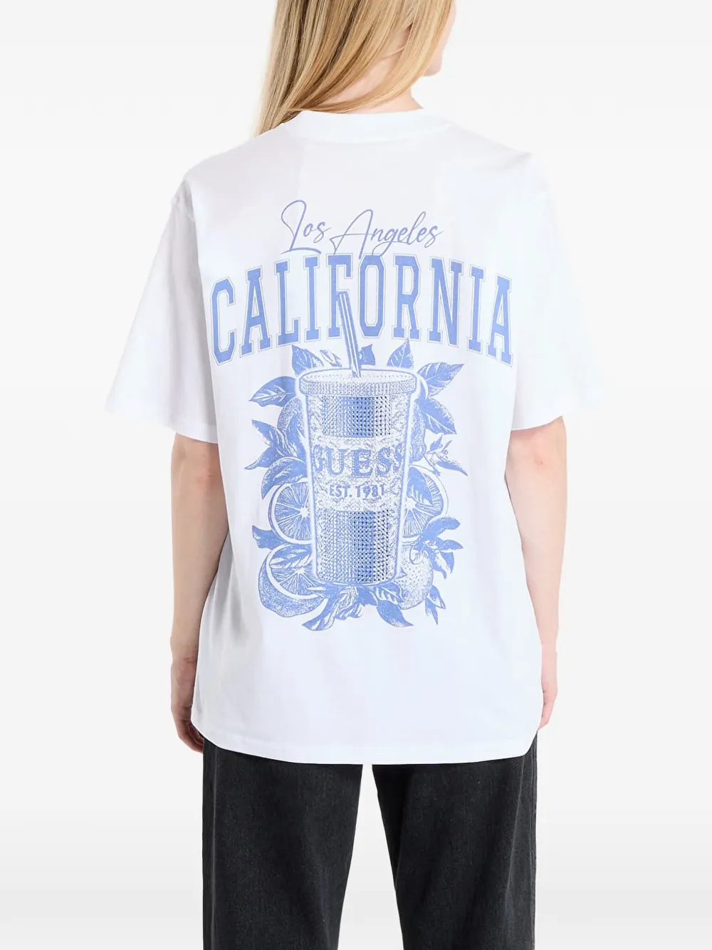 GUESS USA graphic-print T-shirt Wit