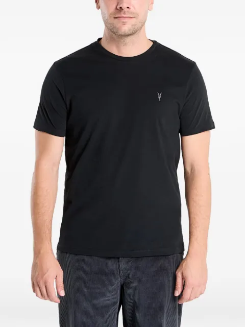 AllSaints brace brushed embroidered-logo t-shirt