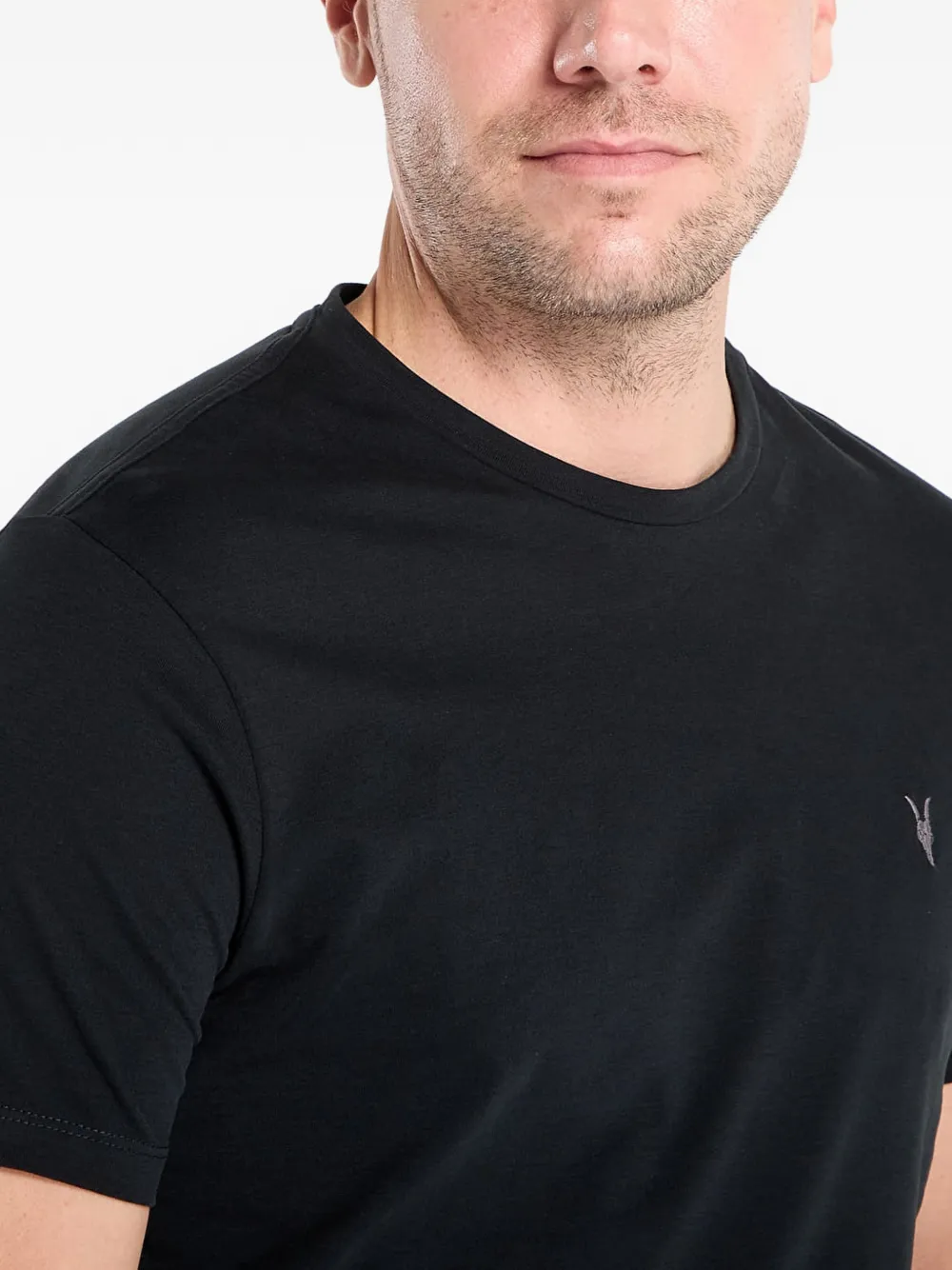 AllSaints Brace T-shirt met geborduurd logo Zwart