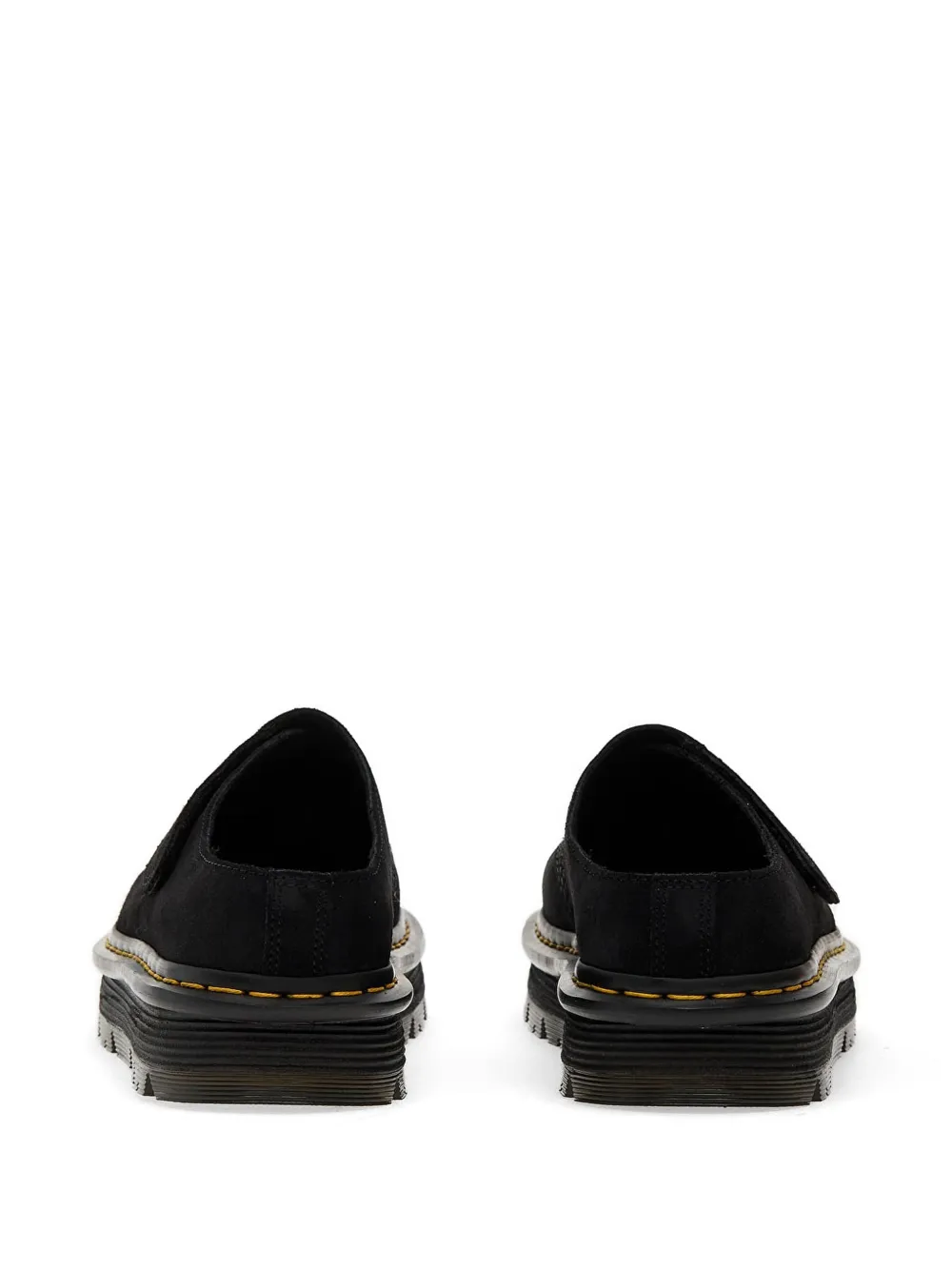 Dr Martens AnyWair suède muiltjes met zigzag-patroon Zwart