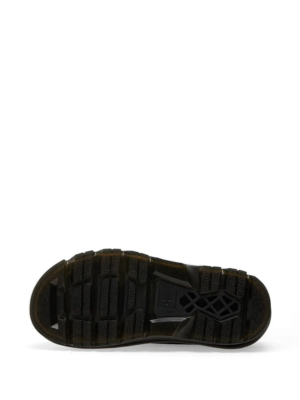 Dr Martens AnyWair suède muiltjes met zigzag-patroon Zwart