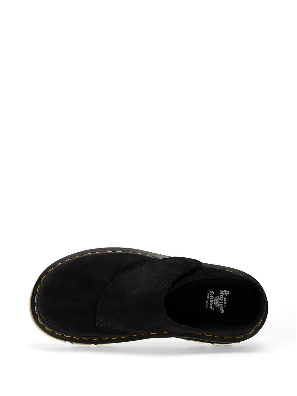 Dr Martens AnyWair suède muiltjes met zigzag-patroon Zwart