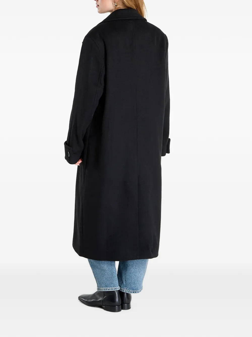 AllSaints Mabel jas met dubbele rij knopen Zwart