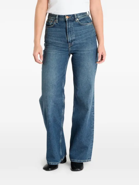 SAMSOE SAMSOE faded-wash jeans