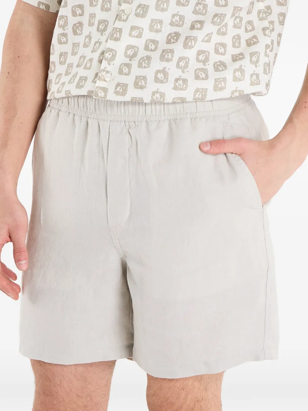Samsoe & Samsoe Elasticated-waistband Shorts In Neutral