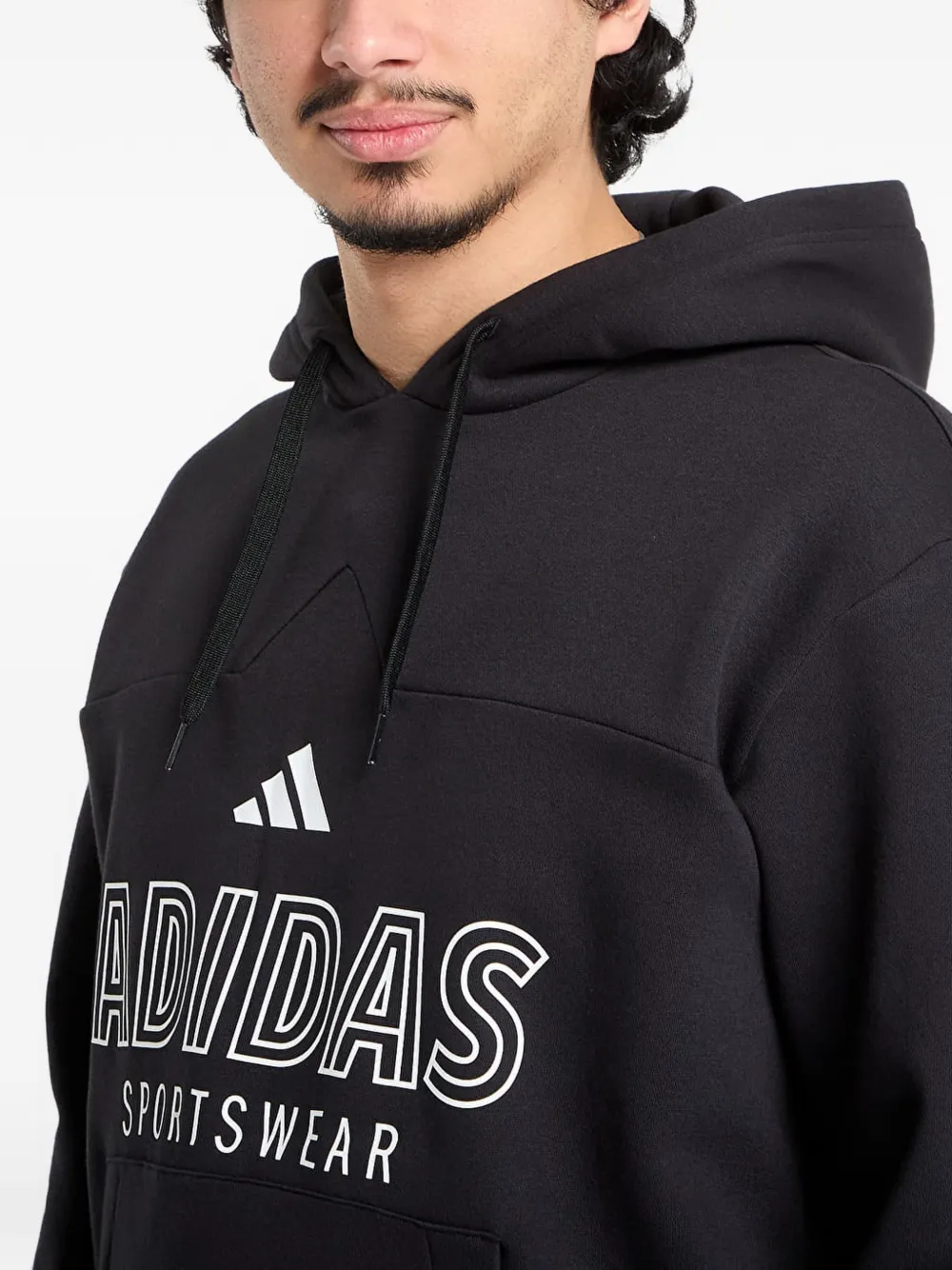 adidas House Of Tiro logoprint 3-Stripes hoodie Zwart