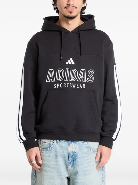 adidas House Of Tiro logo-print 3-Stripes hoodie