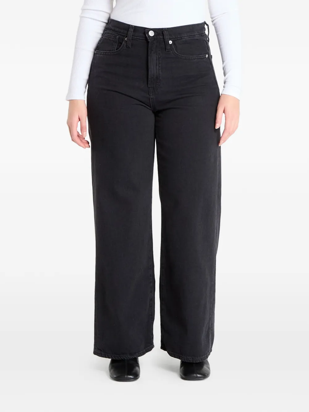 Gap Wide-leg Jeans In Black