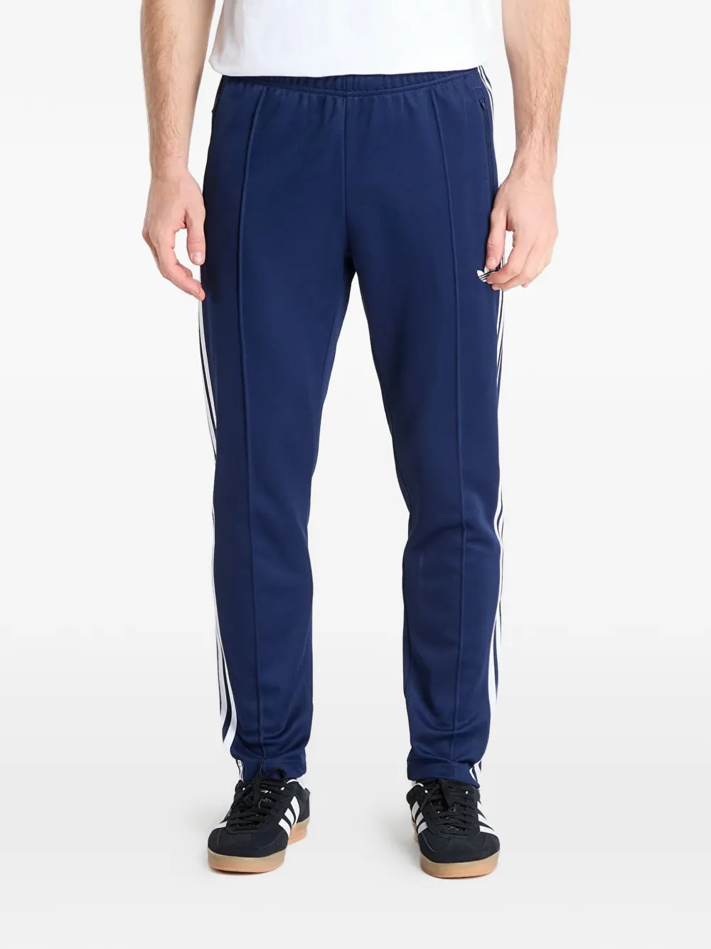 adidas Trefoil side-stripe track pants - Blu