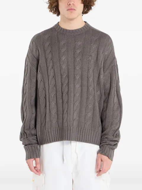 karl kani cable-knit sweater