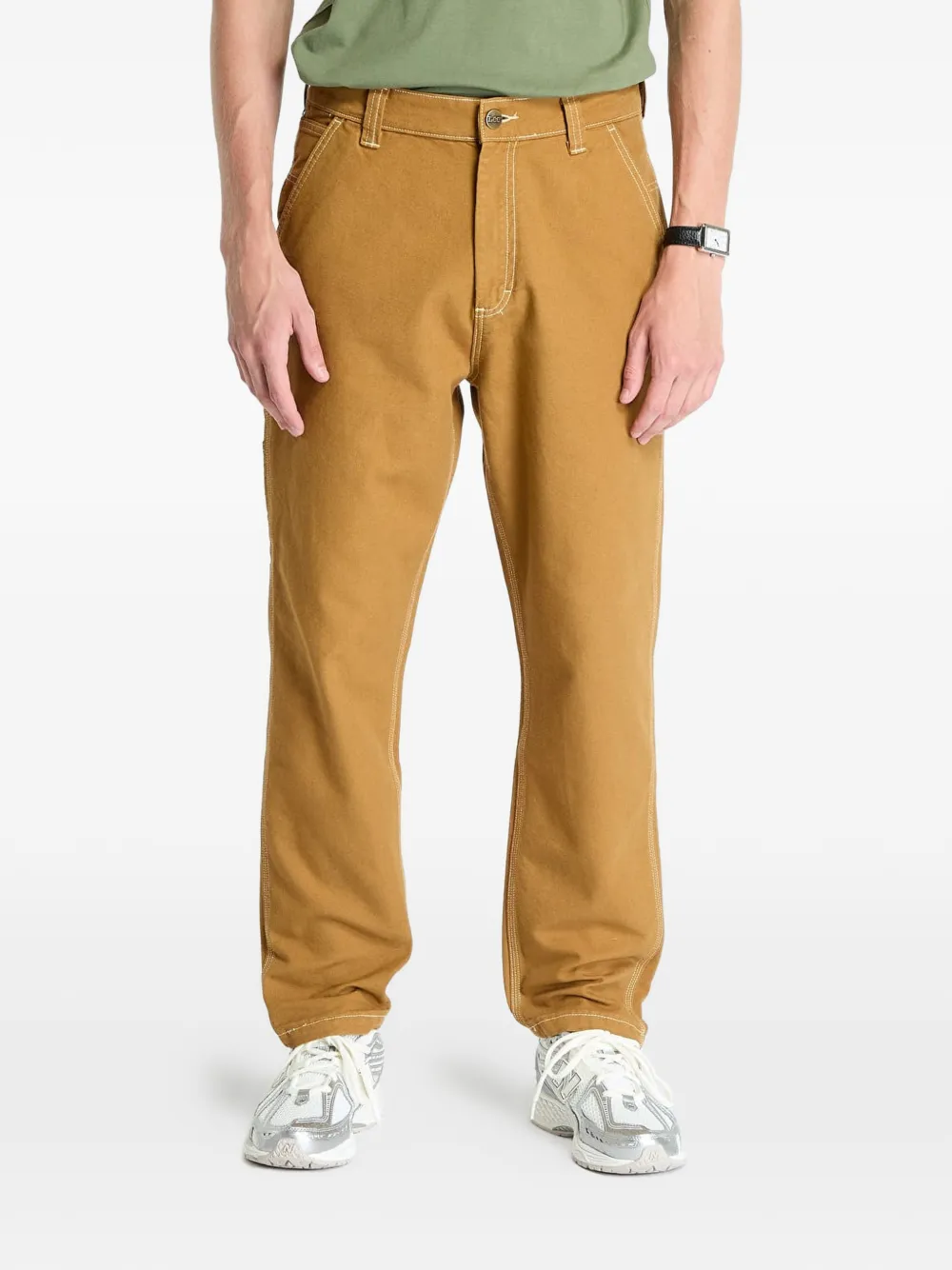 LEE Carpenter contrast-stitch trousers - Toni neutri